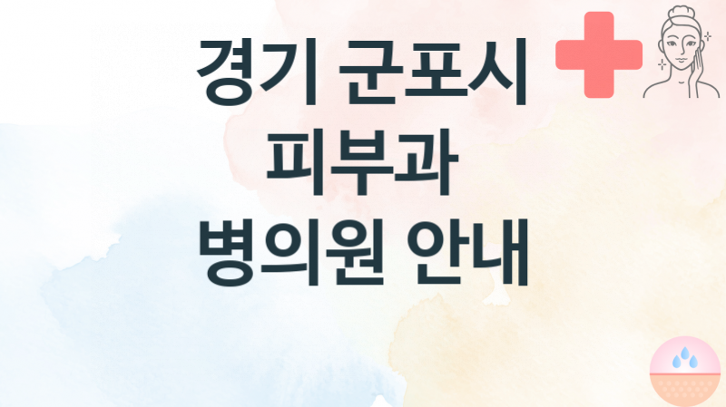 경기 군포시 추천 피부과 병의원