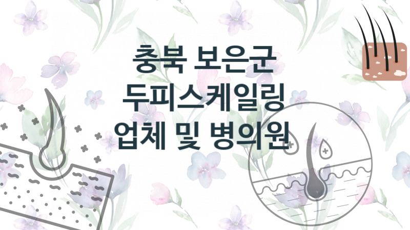 충북 보은군  두피스케일링 업소