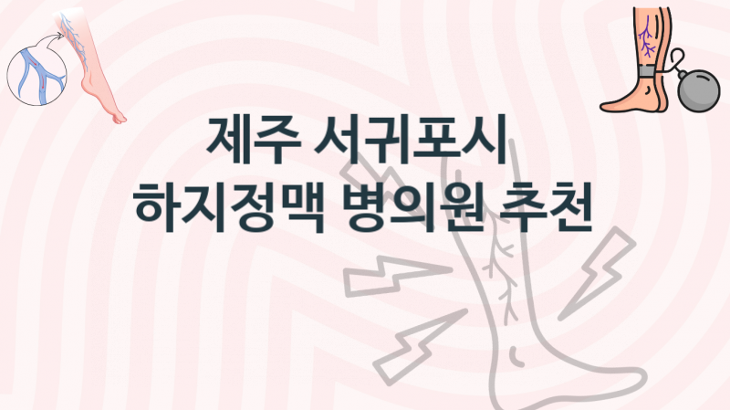 제주 서귀포시 추천하는 하지정맥 치료병원