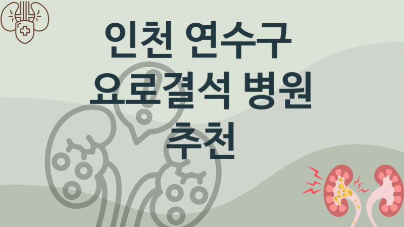 인천 연수구 요로결석, 병원, 예방 치료비용