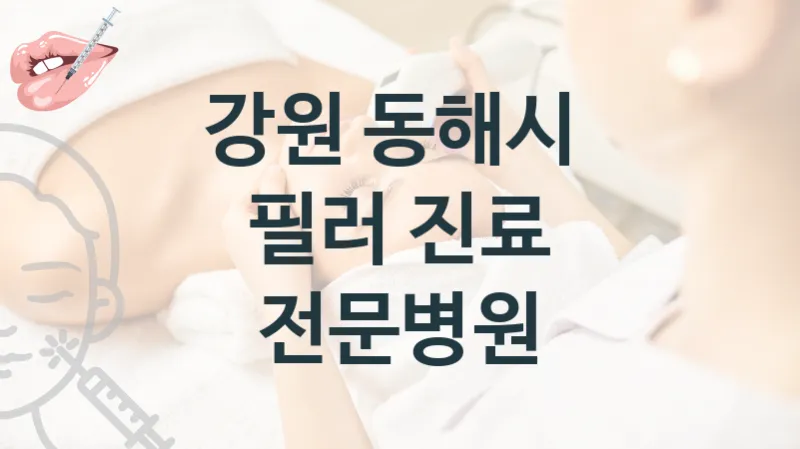 강원 동해시 필러 관리 및 시술 상담 병원 소개 시술견적 및 관리