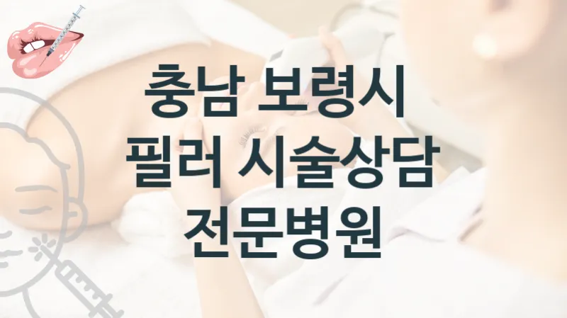충남 보령시 필러 시술상담 병원 추천 시술 관리 견적 및 상담