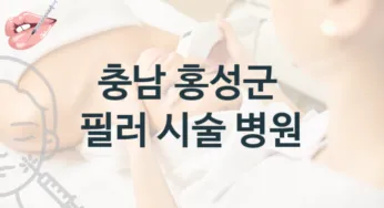 충남 홍성군 필러 관리 시술 병원 추천