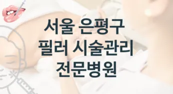은평구 필러 시술 병원 추천 시술상담 및 관리