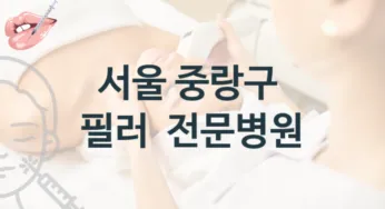 서울 중랑구 필러 시술 관리 병원 추천