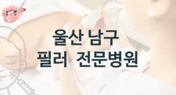울산 남구 필러 시술상담 병원 추천 시술 관리 견적 및 상담