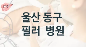 동구 필러 시술관리 병원 추천 시술상담 및 관리