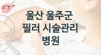 울산 울주군 필러 시술 진료 병원 추천 관리 및 시술비용