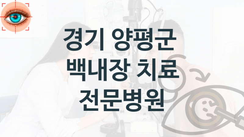 양평군 백내장 수술관리 병원 추천 – 수술비용 및 보험적용여부