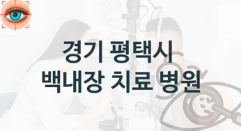경기 평택시 백내장 수술 관리 병원 안내