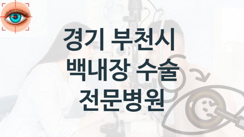 부천시 백내장 진료상담 병원 추천 – 수술 및 진료 상담