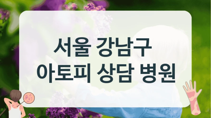 서울 강남구 
아토피 상담 병원